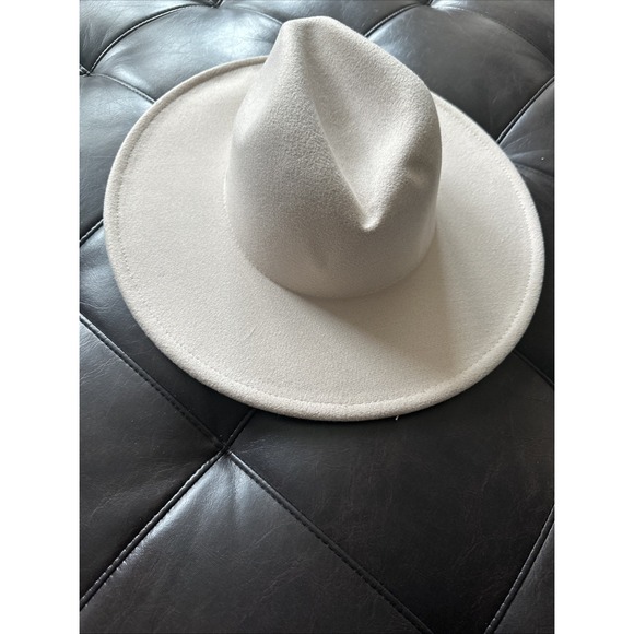 FREE PEOPLE Women Size ALL Clean Slate Felt Hat Wool Blend Adjustable‎ Ivory
